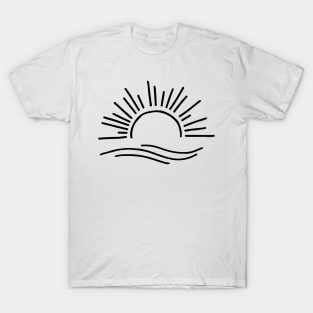 Ocean Sun Tee Nature Graphic Tshirt,Womens Summer Tee,Sunrise Shirt For Women Beachy Shirts,Sunset Sweatshirt,Boho Summer Tee T-Shirt